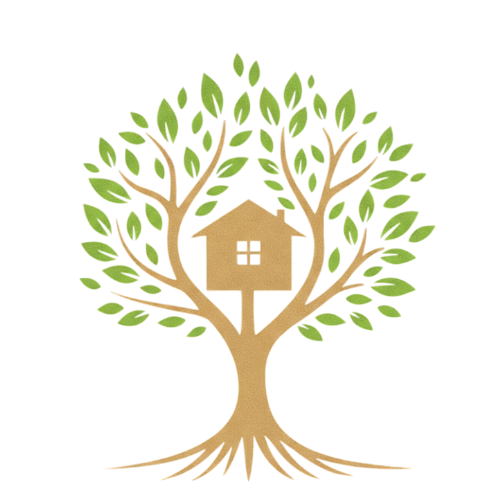 The Treehouse Approach — a treehouse held in the branches of a leafy tree